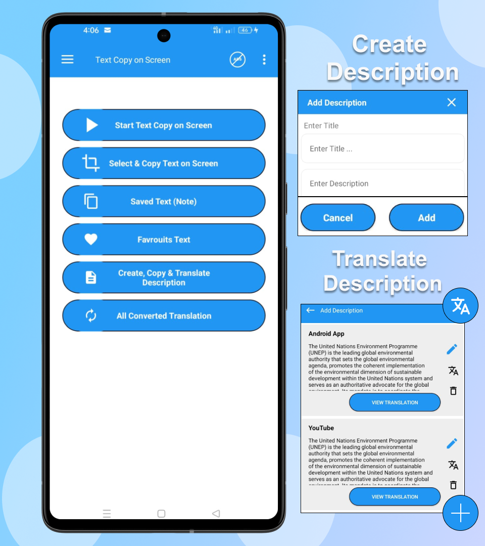اسکرین شات 5 برنامه Copy Text on Screen