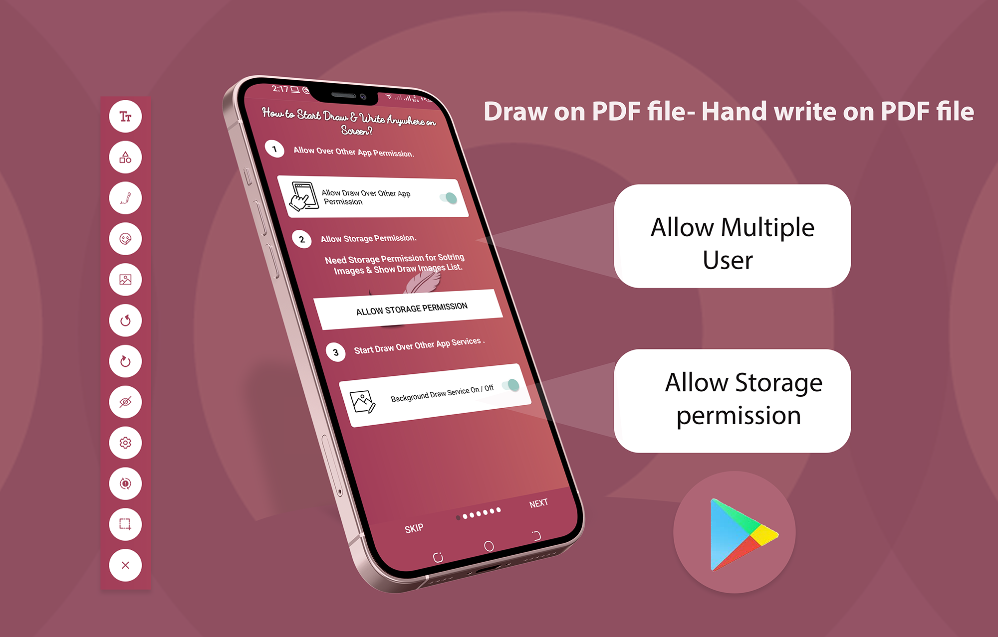 اسکرین شات 5 برنامه Draw & Write Anywhere  Screen