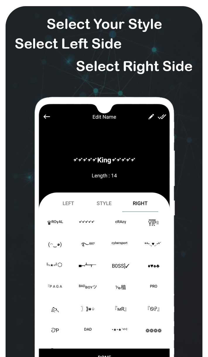 اسکرین شات 8 برنامه Nickname Generator & Creator