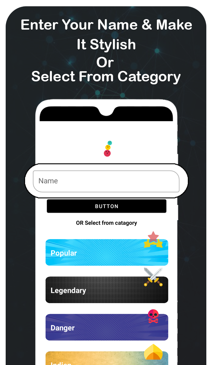اسکرین شات 4 برنامه Nickname Generator & Creator
