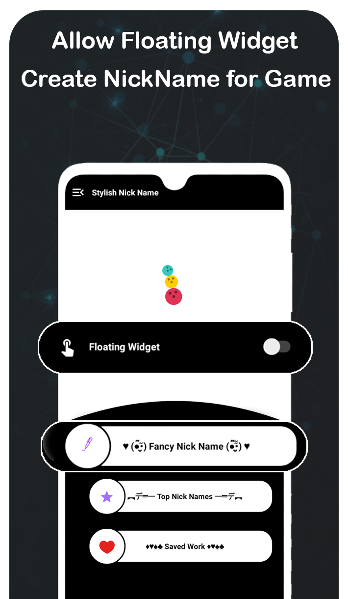 اسکرین شات 2 برنامه Nickname Generator & Creator