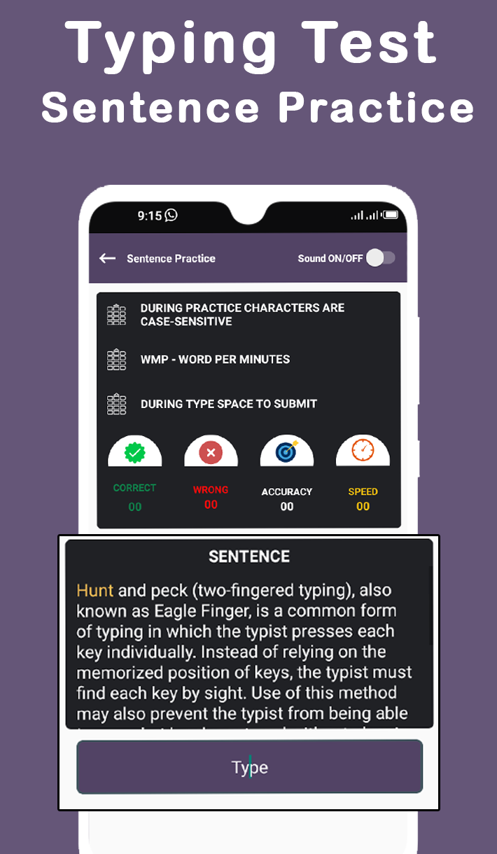 اسکرین شات 4 برنامه Typing Speed Test -Typing Game