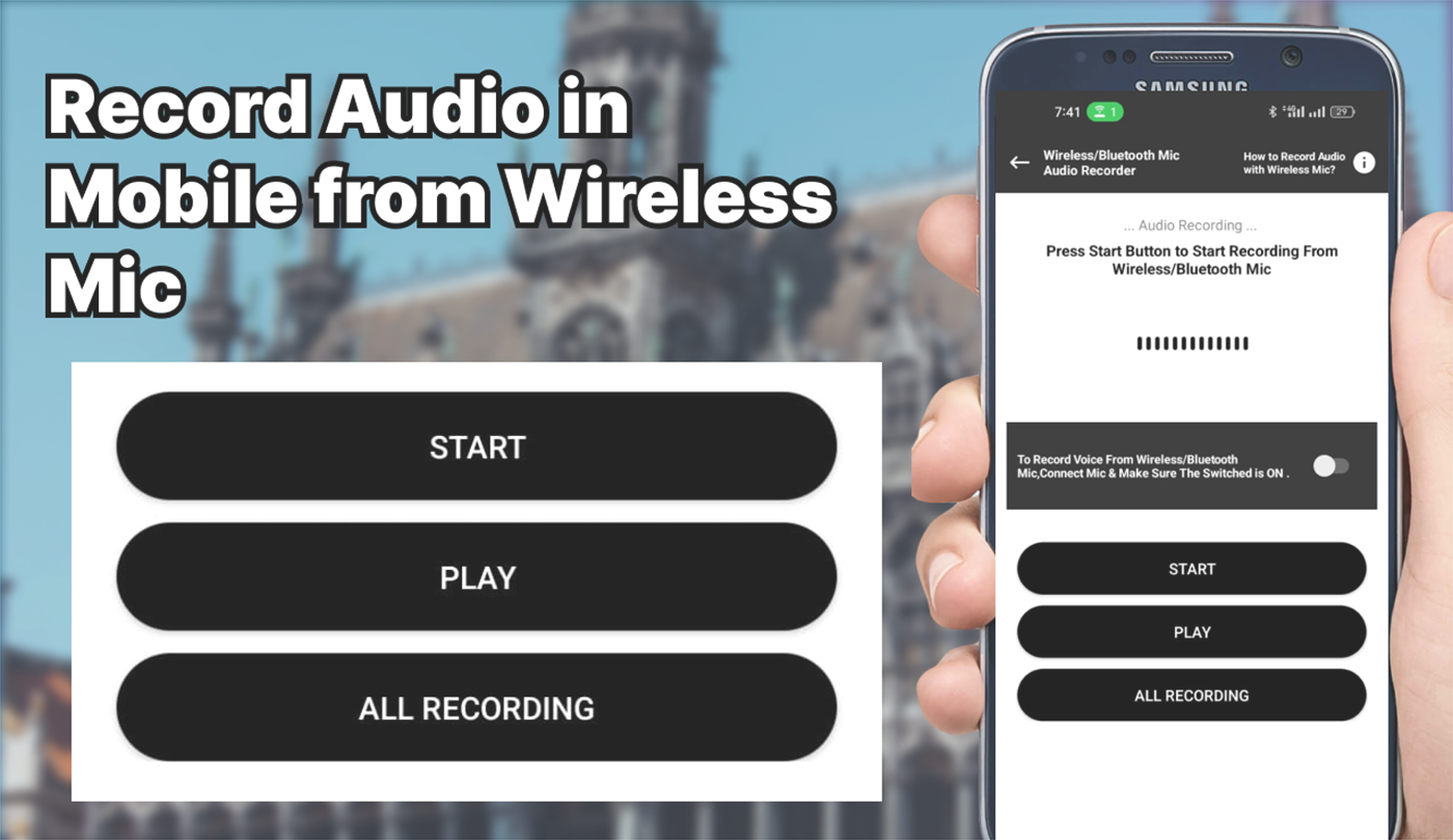 اسکرین شات 6 برنامه Wireless Mic Video Recording