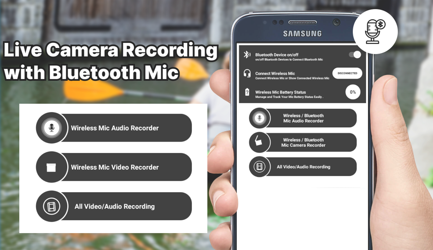 اسکرین شات 3 برنامه Wireless Mic Video Recording