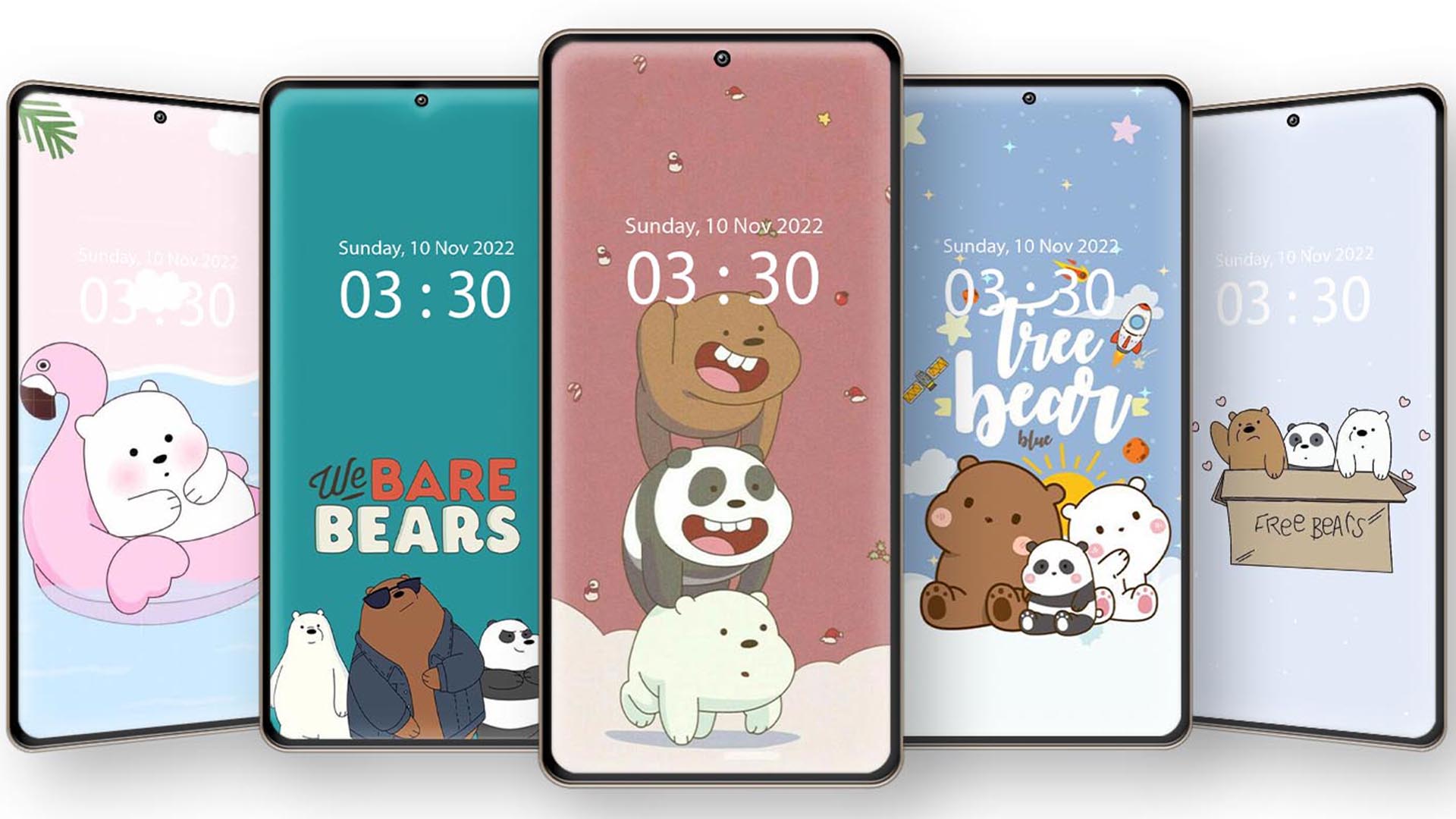 اسکرین شات 1 برنامه Bear Wallpaper Cute 4K