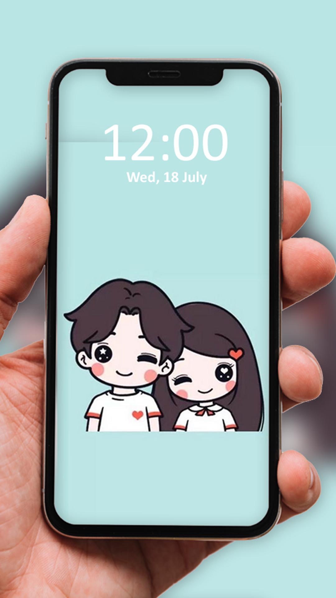 اسکرین شات 6 برنامه Couple Wallpaper Cartoon