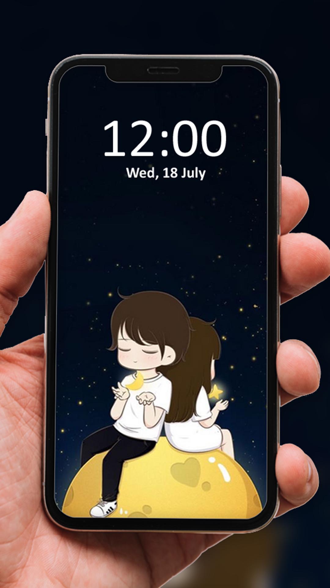اسکرین شات 7 برنامه Couple Wallpaper Cartoon