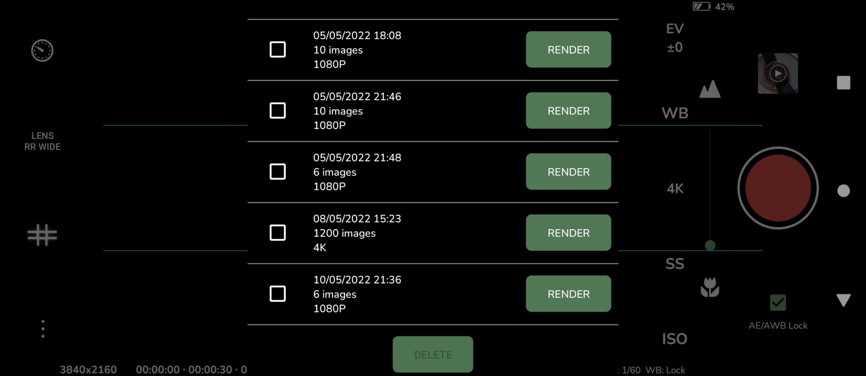 اسکرین شات 2 برنامه Time-Lapse Creator