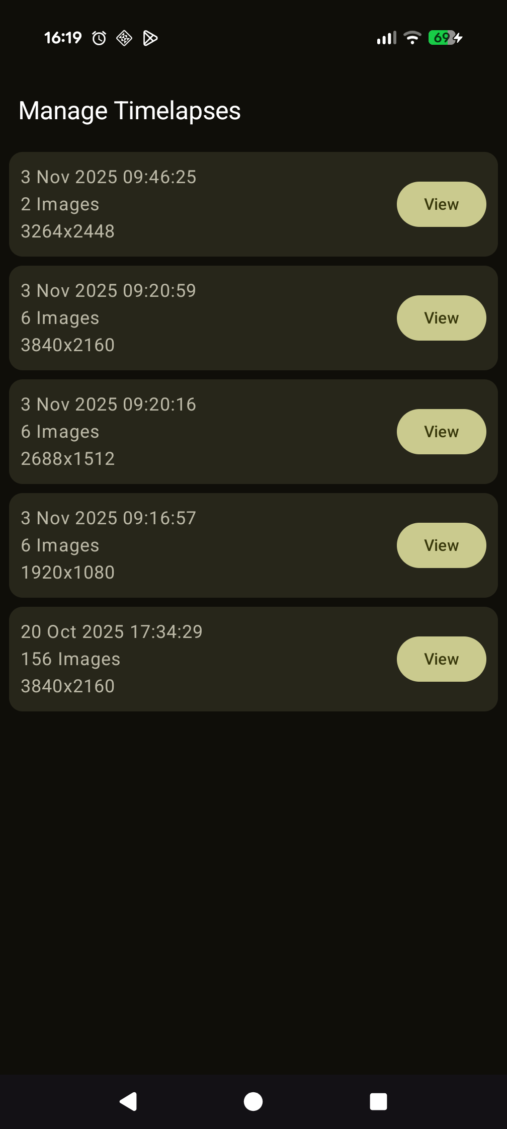 اسکرین شات 4 برنامه Time-Lapse Creator