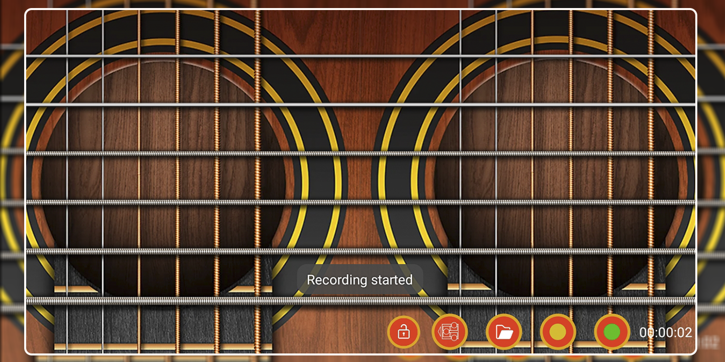 اسکرین شات 2 برنامه Real Guitar Music Player