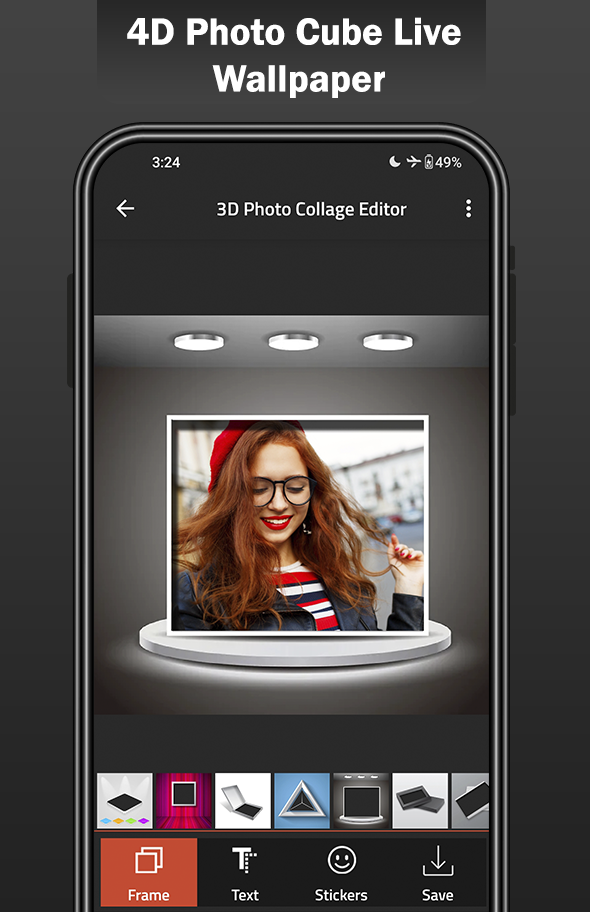 اسکرین شات 6 برنامه 4D Photo Cube Live Wallpaper