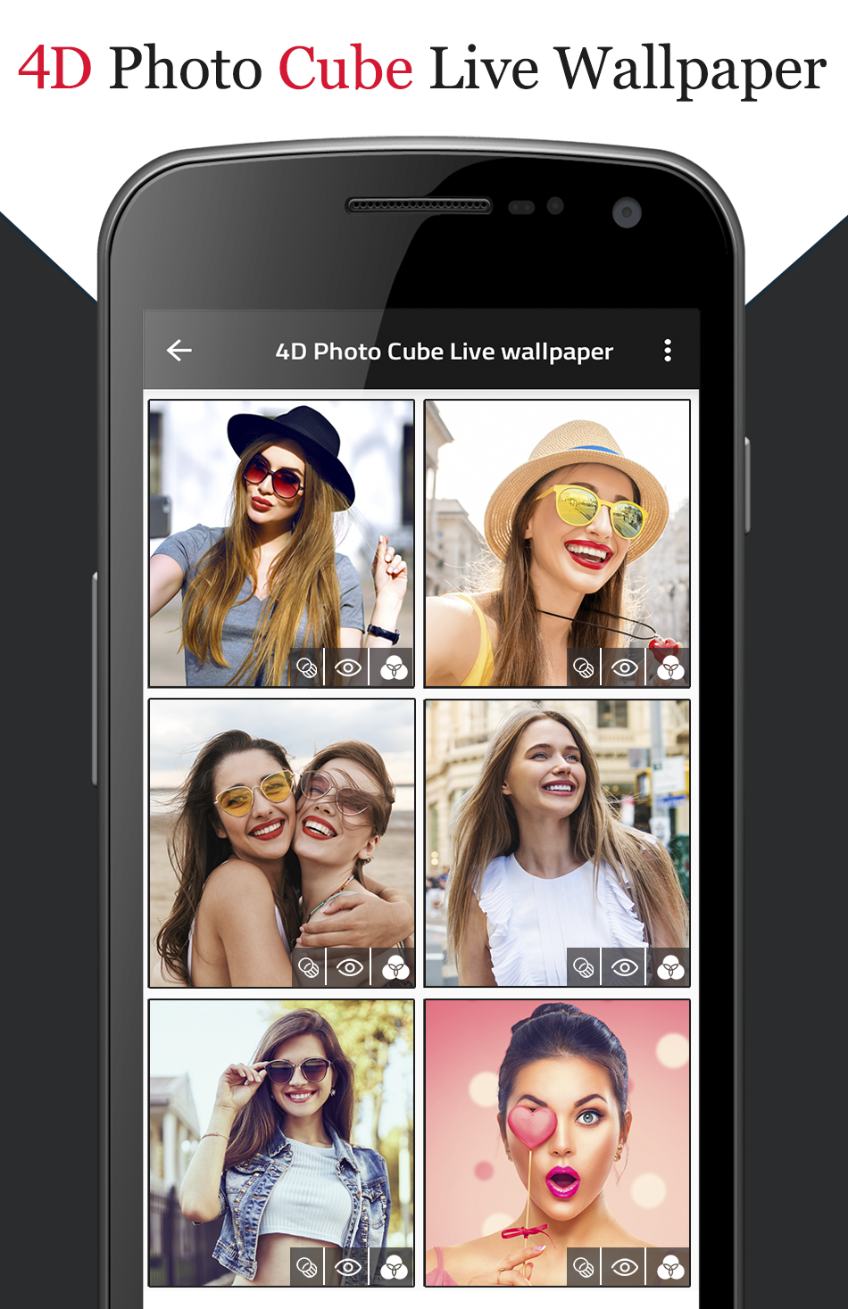 اسکرین شات 1 برنامه 4D Photo Cube Live Wallpaper