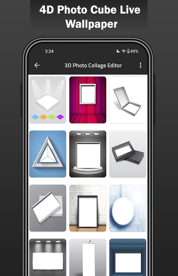 اسکرین شات 5 برنامه 4D Photo Cube Live Wallpaper