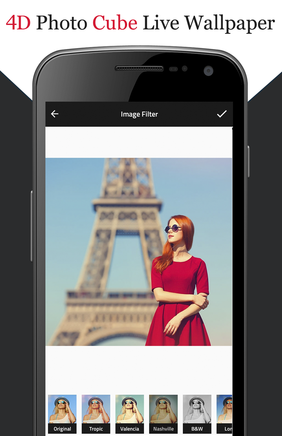 اسکرین شات 2 برنامه 4D Photo Cube Live Wallpaper