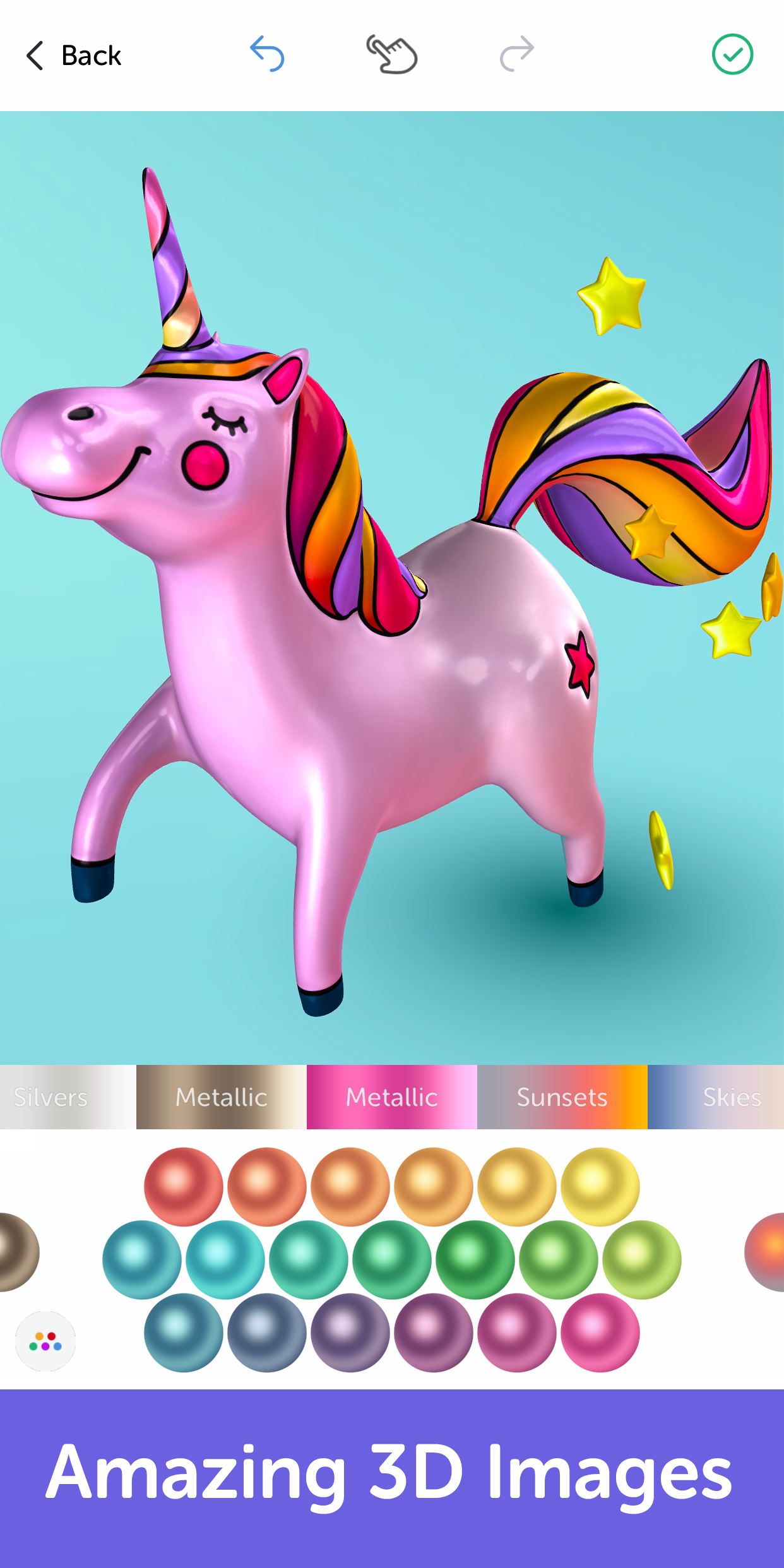 اسکرین شات 5 برنامه Recolor - Adult Coloring Book