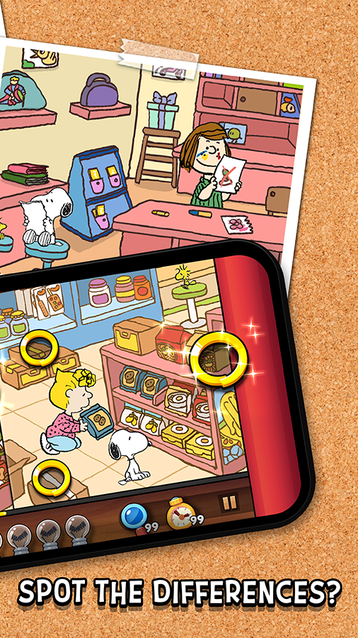 اسکرین شات 2 بازی Snoopy Spot the Difference