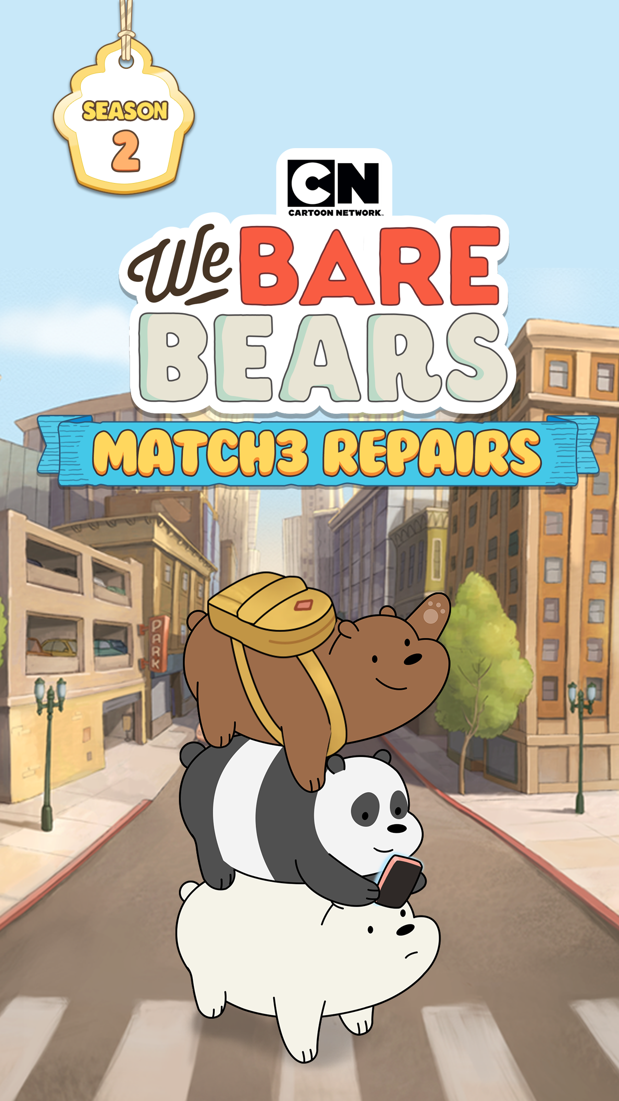 اسکرین شات 1 بازی We Bare Bears: Match3 Repairs