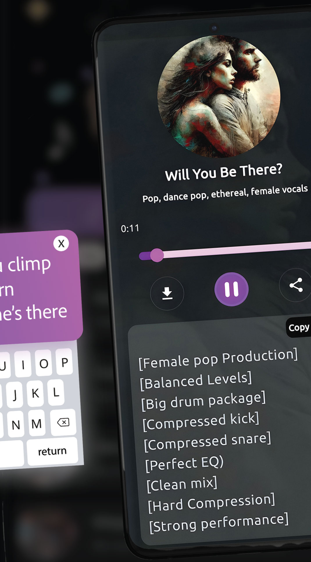 اسکرین شات 4 برنامه Suno Music AI - song AI maker