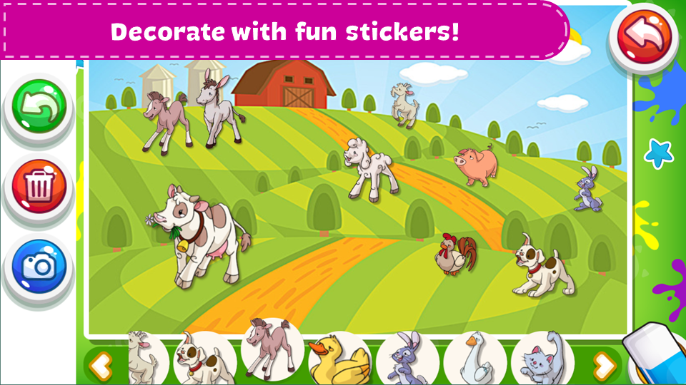 اسکرین شات 2 بازی Coloring Book - Kids Paint