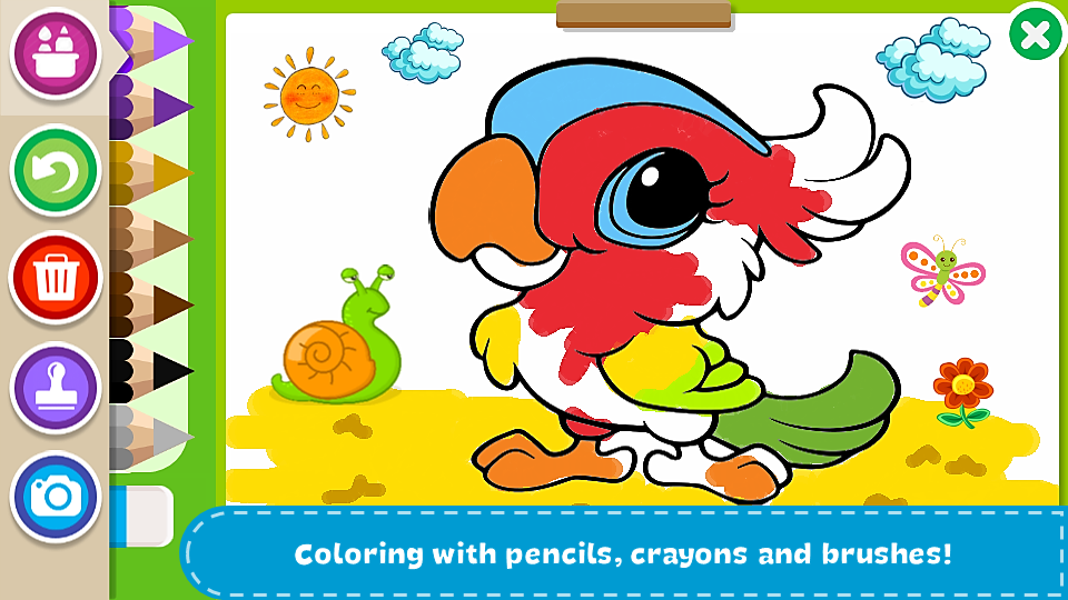 اسکرین شات 1 بازی Coloring Book - Kids Paint
