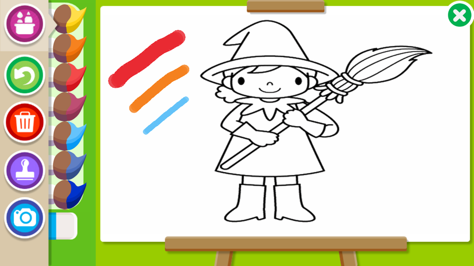 اسکرین شات 8 برنامه Halloween Coloring Book