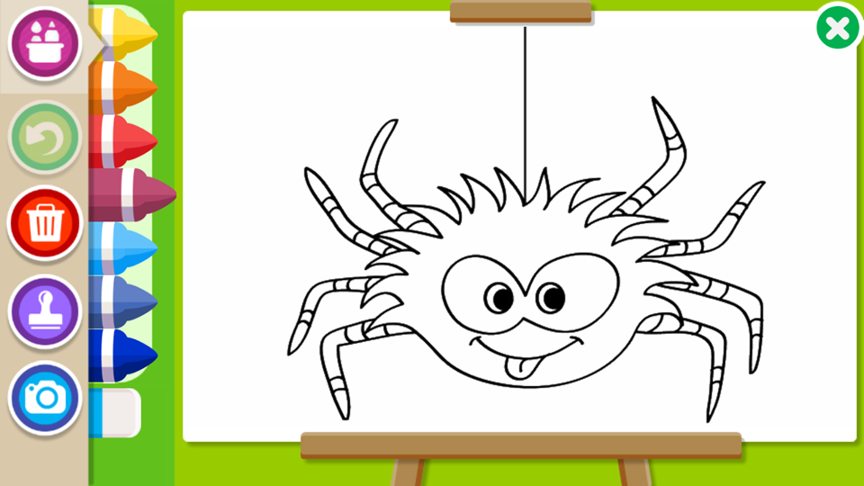 اسکرین شات 7 برنامه Halloween Coloring Book