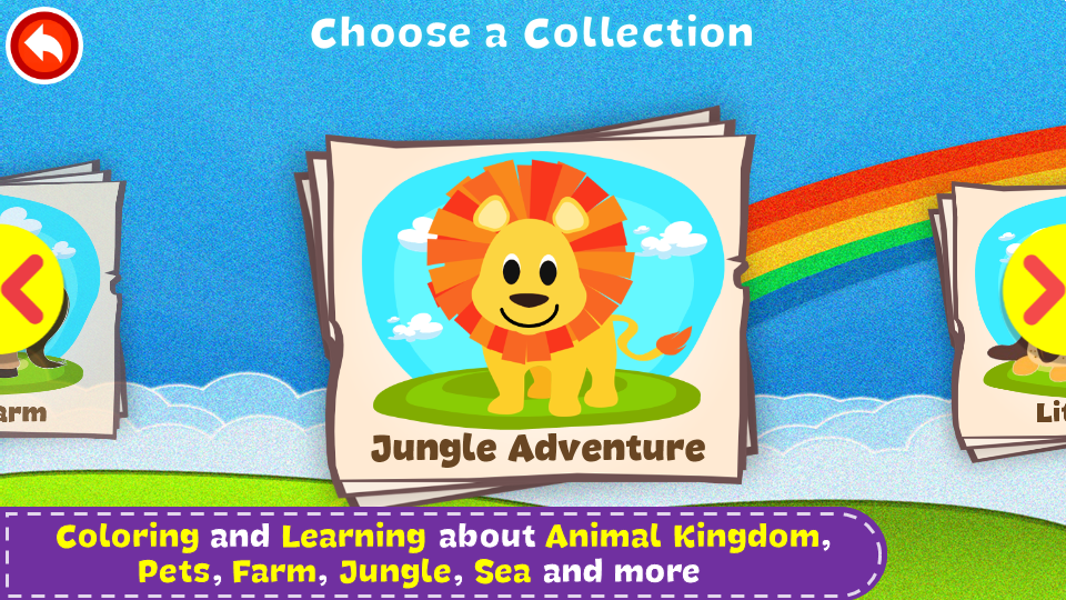 اسکرین شات 5 برنامه Paint and Learn Animals