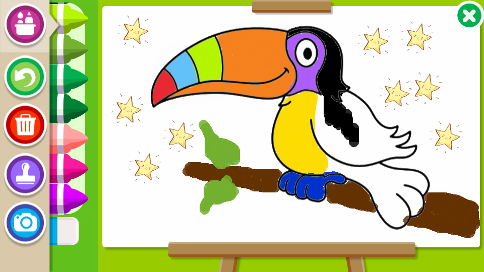 اسکرین شات 8 برنامه Paint and Learn Animals