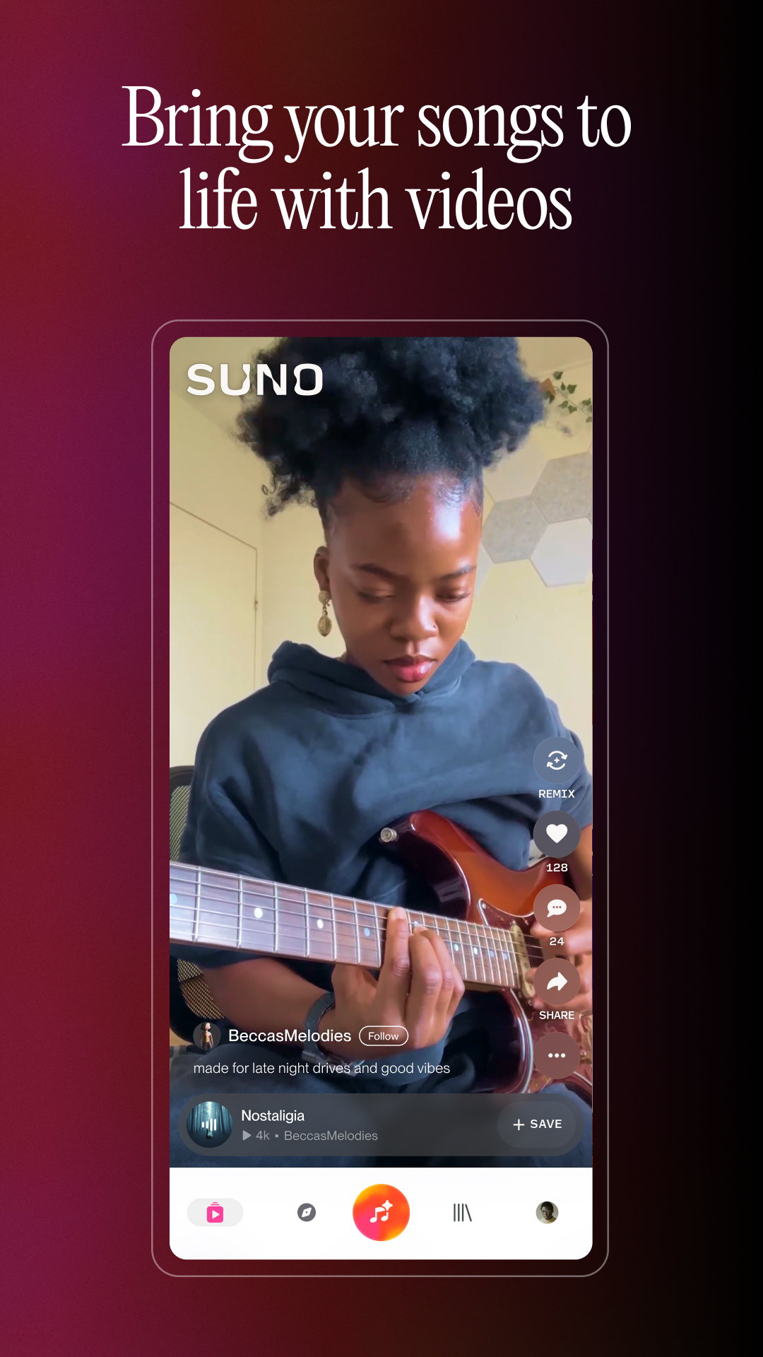 اسکرین شات 3 برنامه Suno - AI Music & Songs