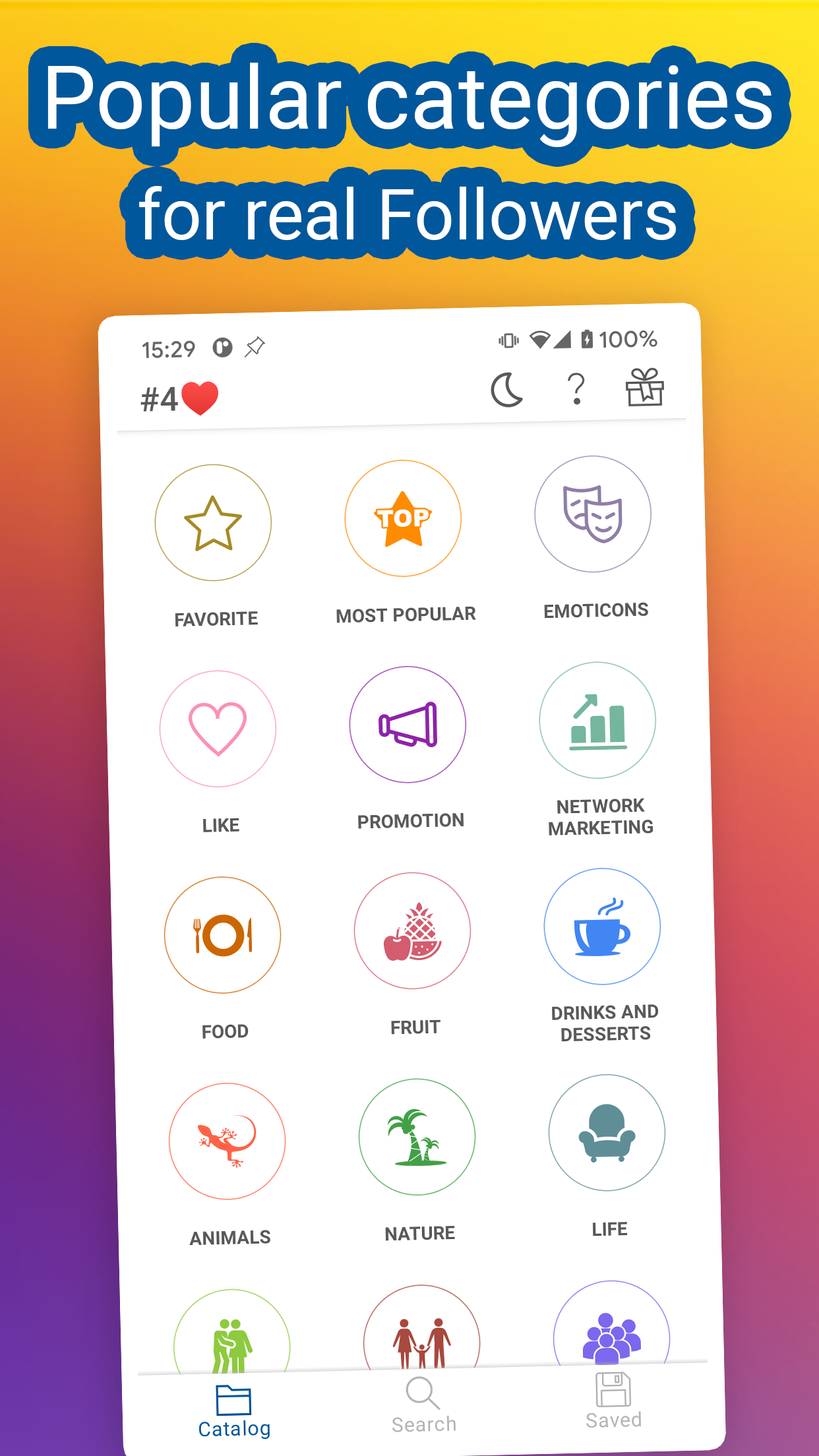 اسکرین شات 3 برنامه InsTik: Hashtags for Promotion