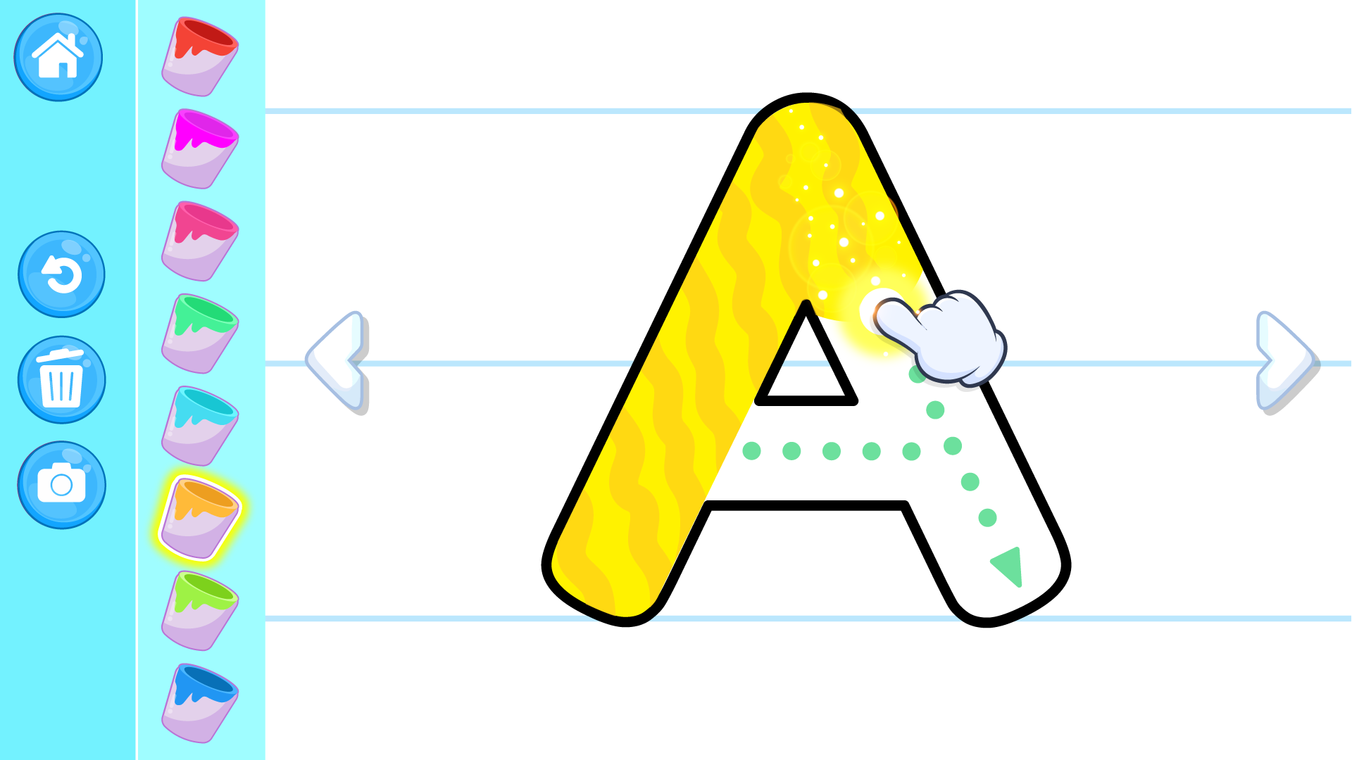 اسکرین شات 2 بازی ABC Tracing alphabets for kids