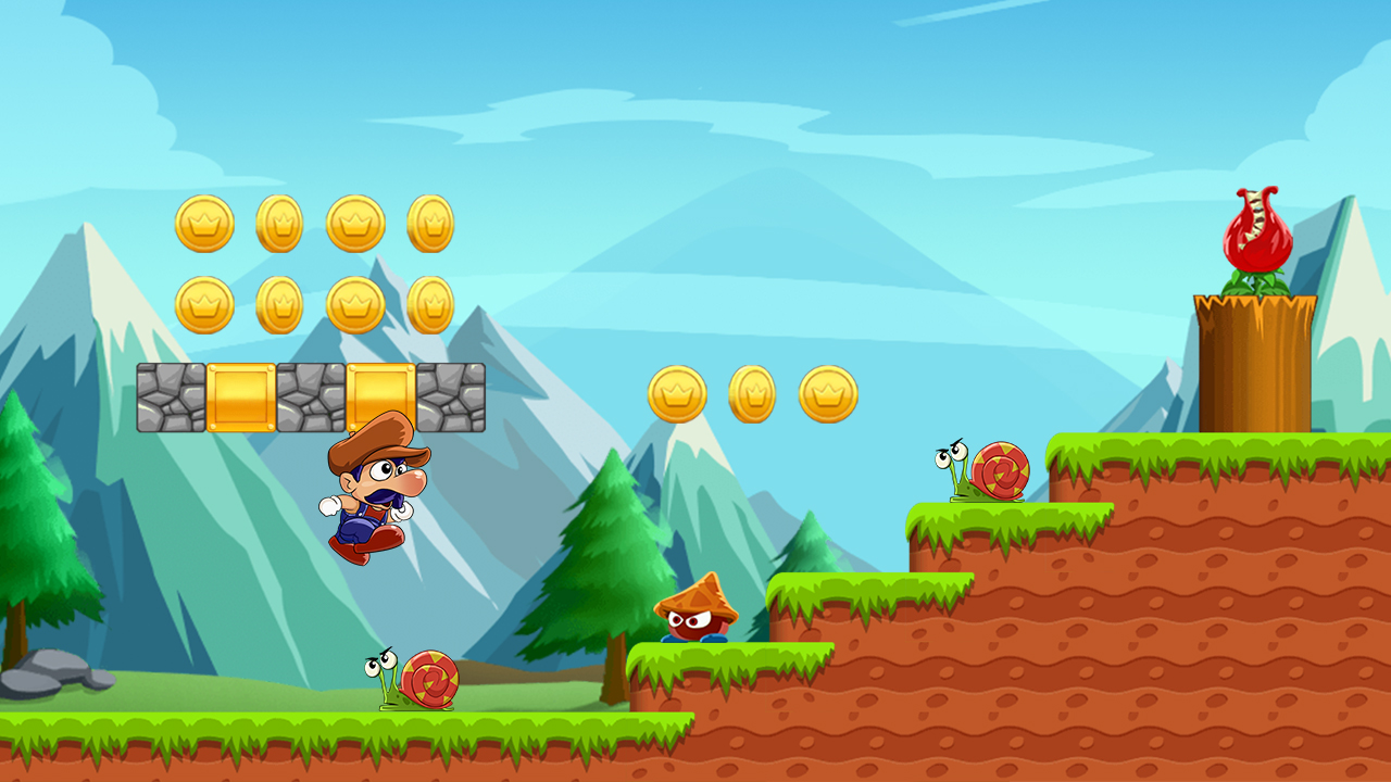 اسکرین شات 1 بازی Super Bino Go:Adventure Jungle