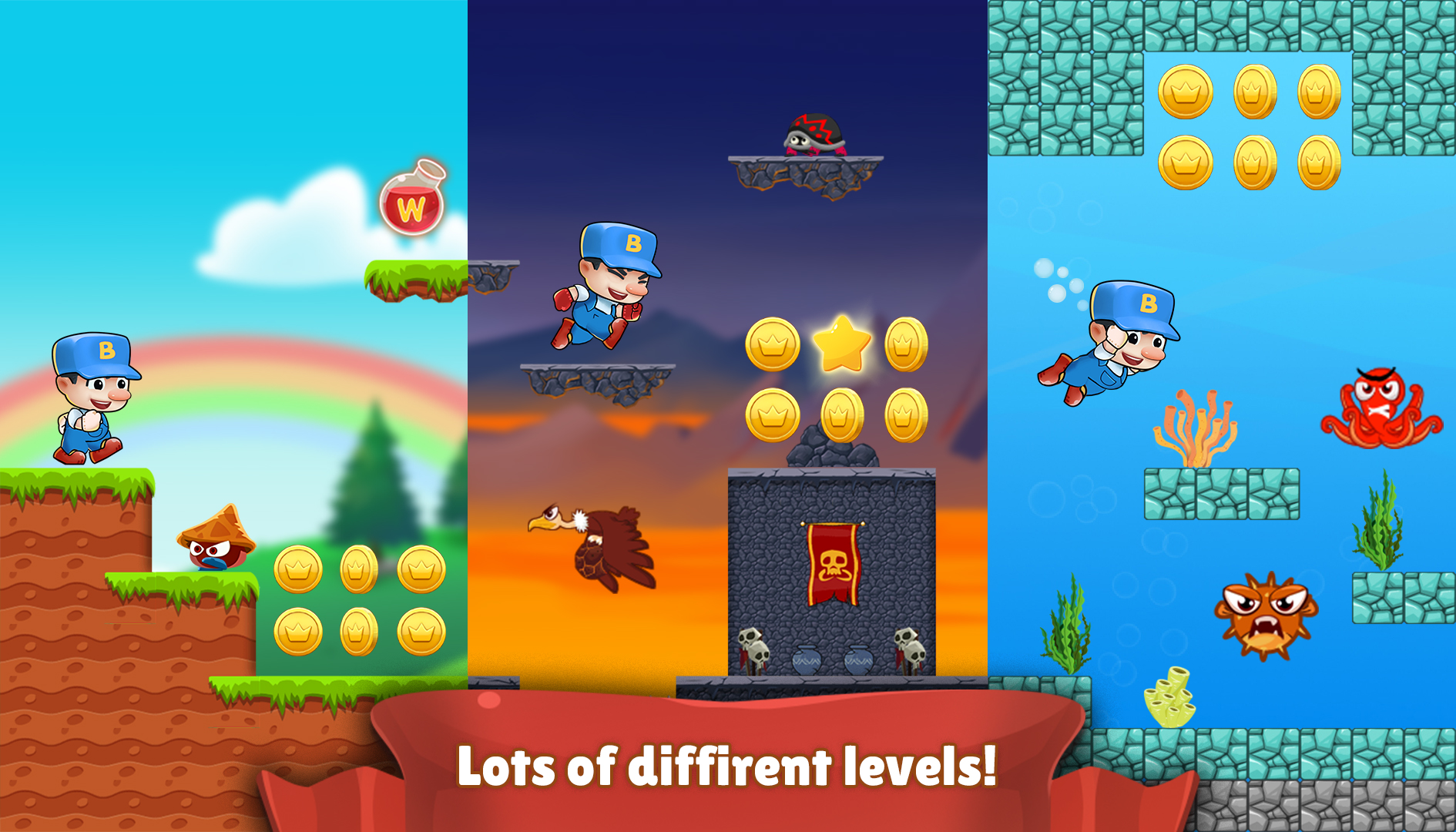 اسکرین شات 1 بازی Super Bino Go2:Adventure World