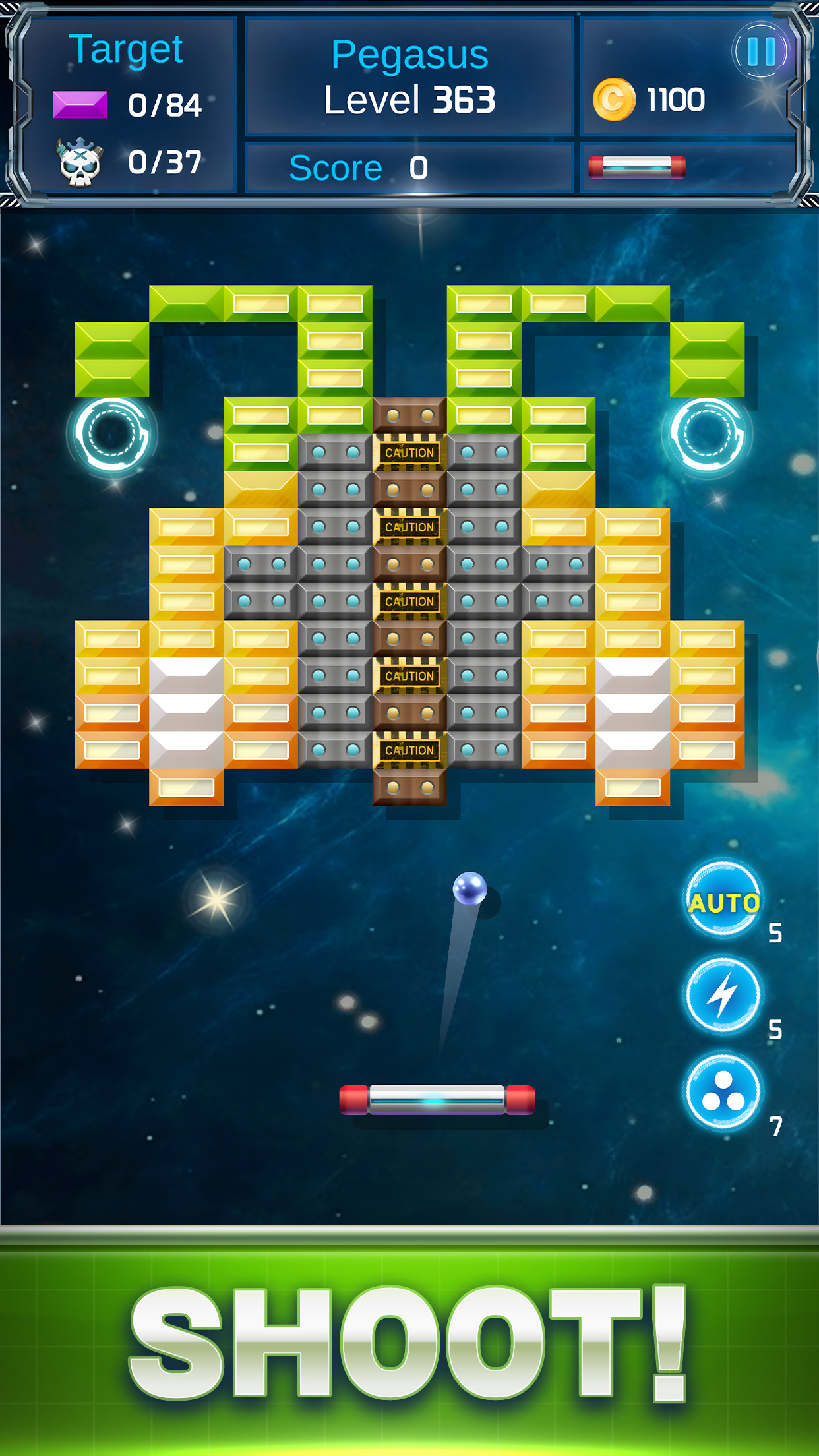 اسکرین شات 2 بازی Brick Breaker : Space Outlaw