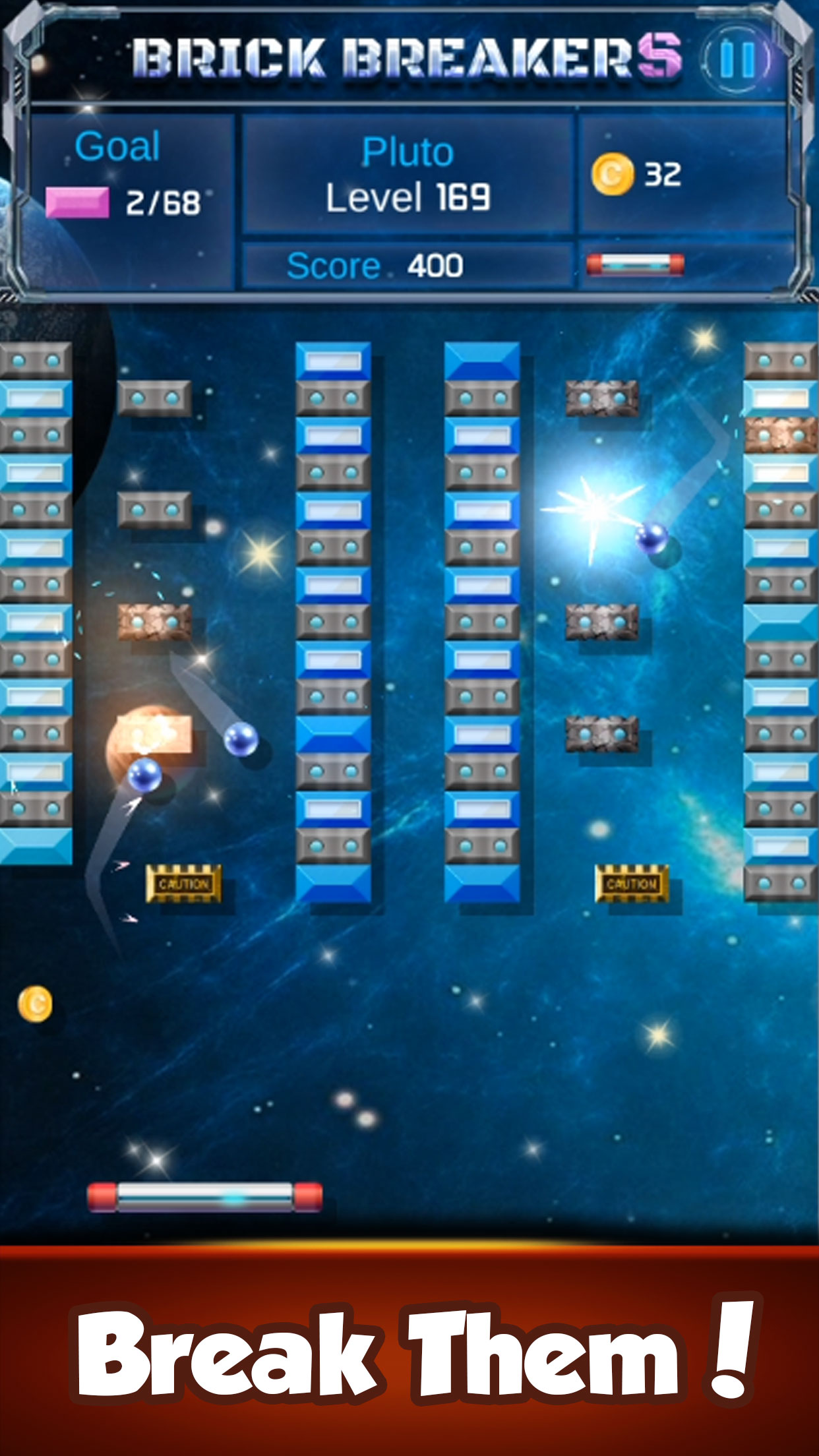 اسکرین شات 1 بازی Brick Breaker : Space Outlaw