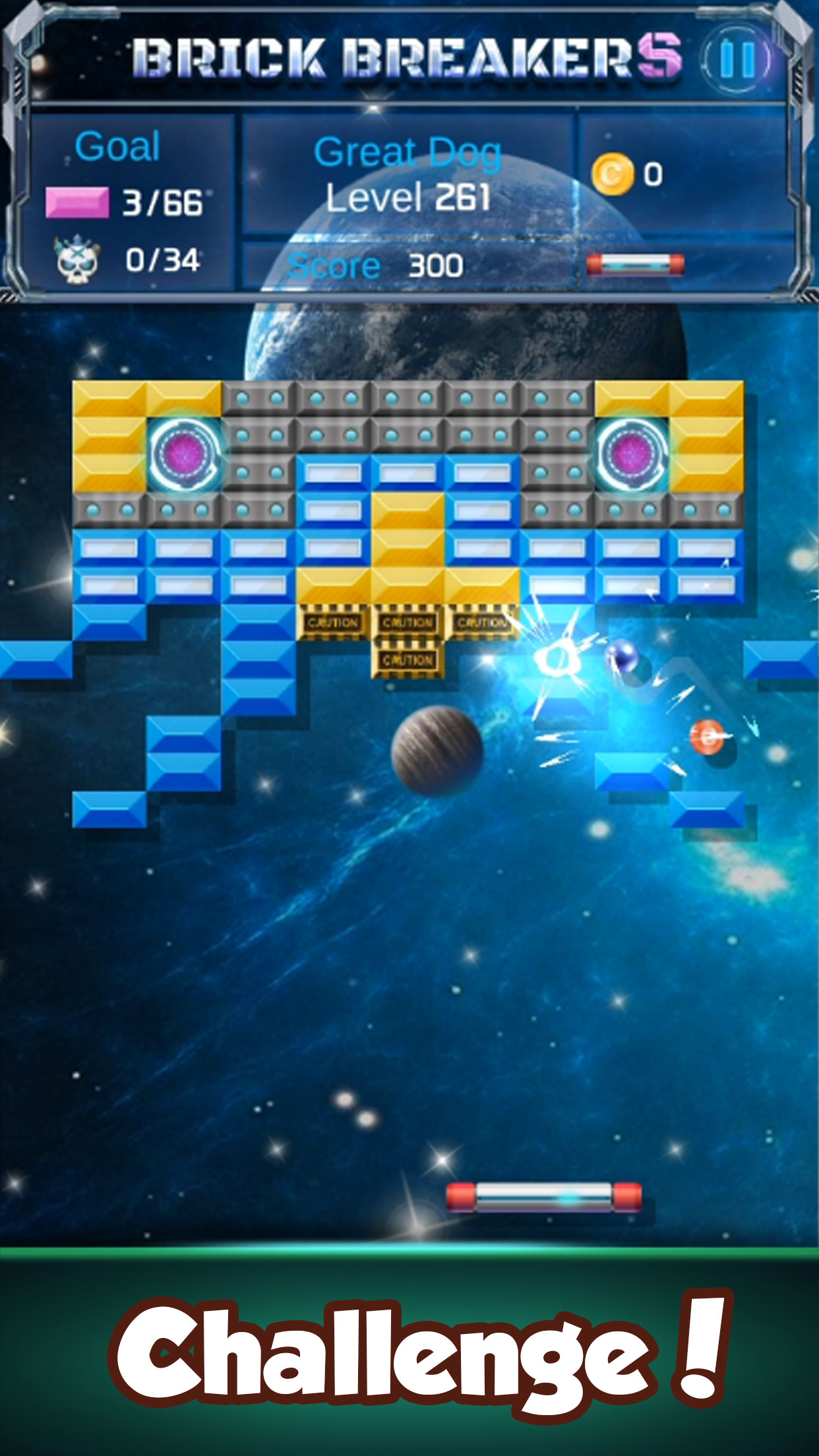 اسکرین شات 3 بازی Brick Breaker : Space Outlaw