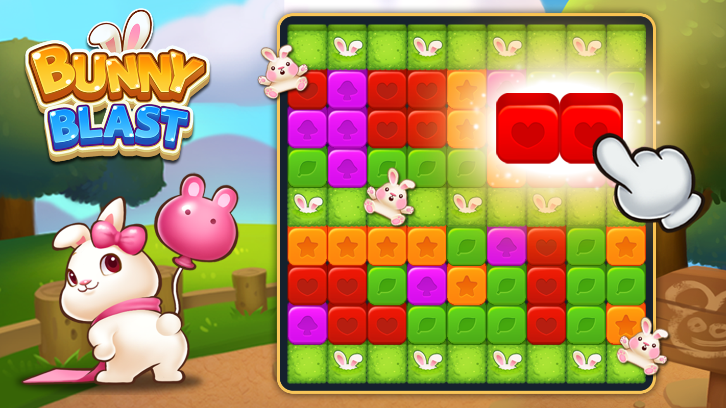 اسکرین شات 2 بازی Bunny Blast - Puzzle Game