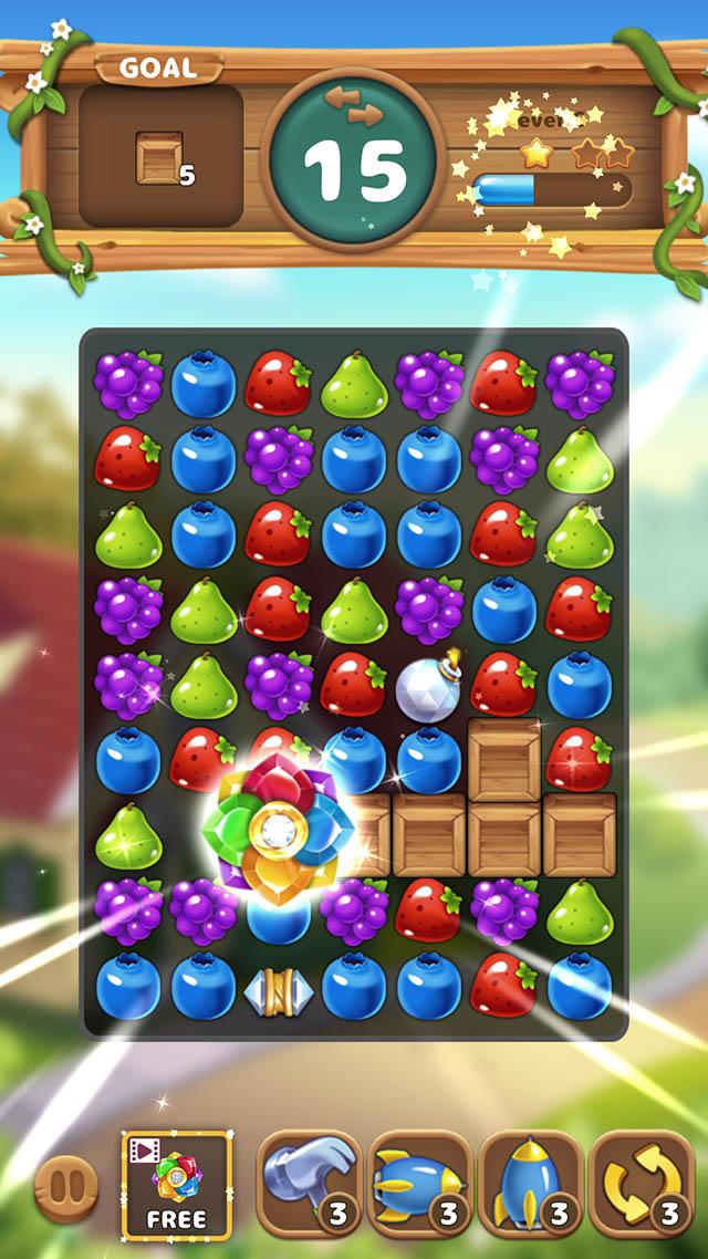 اسکرین شات 6 بازی Fruits Garden : Merge Puzzle