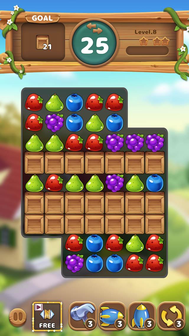اسکرین شات 8 بازی Fruits Garden : Merge Puzzle