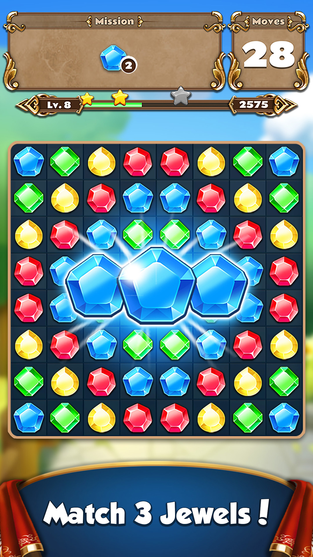 اسکرین شات 3 بازی Jewel Castle - Match 3 Puzzle