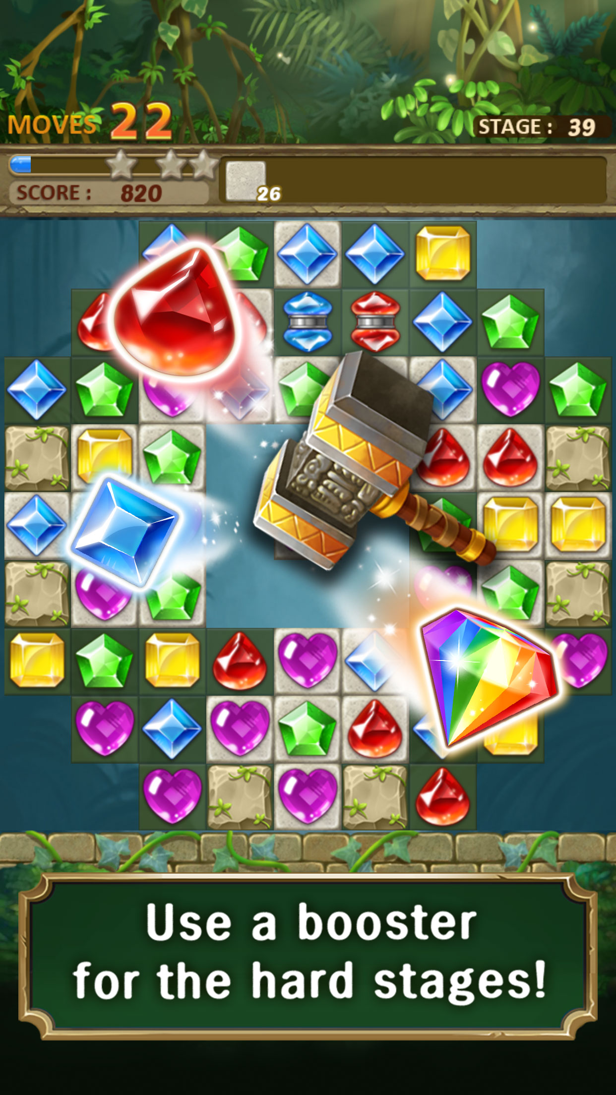اسکرین شات 6 بازی Jewels Jungle : Match 3 Puzzle