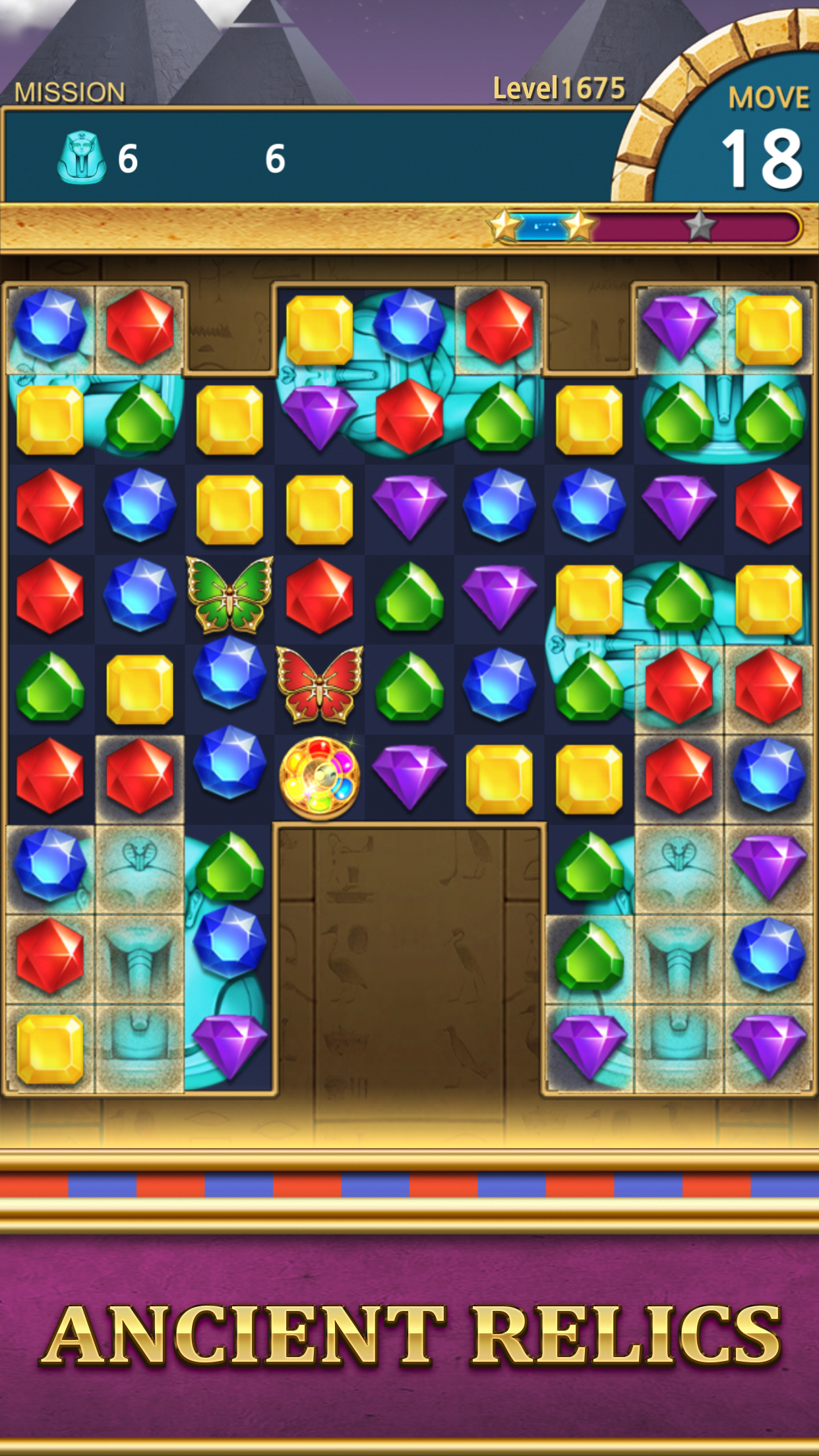 اسکرین شات 5 بازی Jewels Pharaoh : Match 3