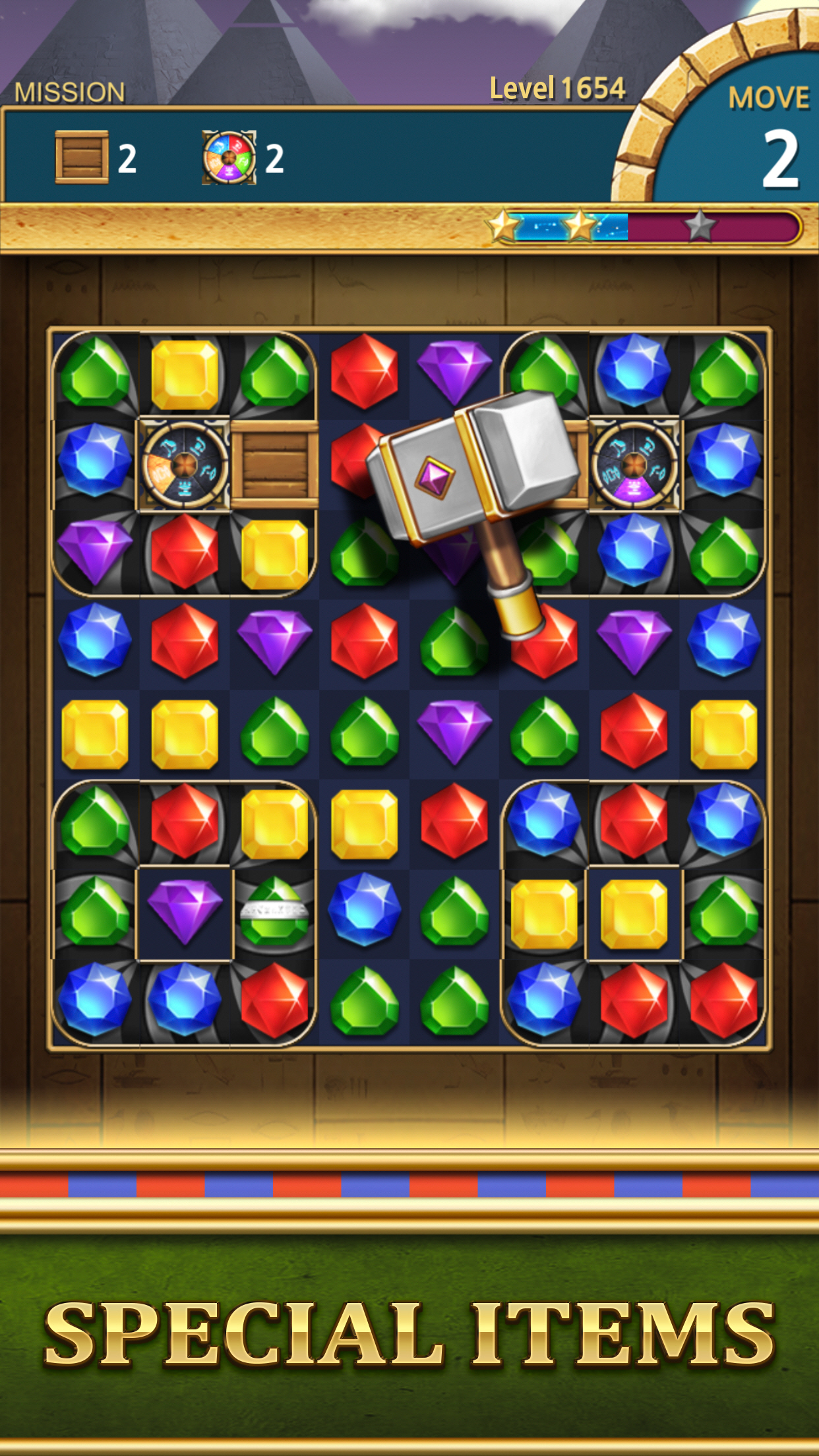 اسکرین شات 4 بازی Jewels Pharaoh : Match 3