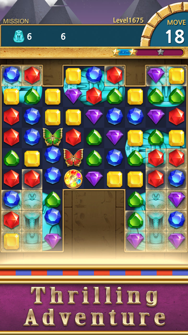 اسکرین شات 5 بازی Jewels Pharaoh : Match 3