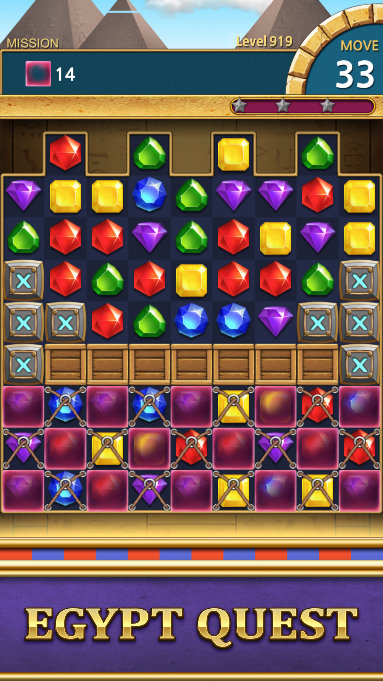 اسکرین شات 3 بازی Jewels Pharaoh : Match 3