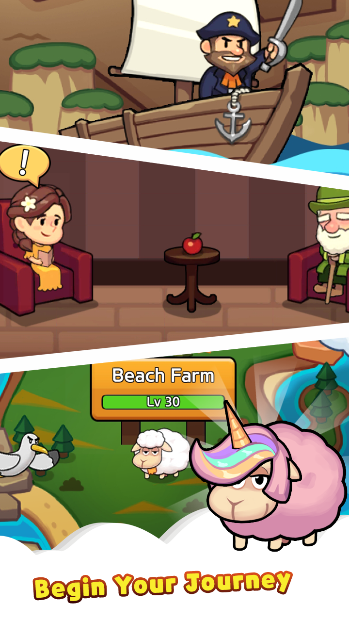 اسکرین شات 8 بازی Sheep Farm : Idle Game