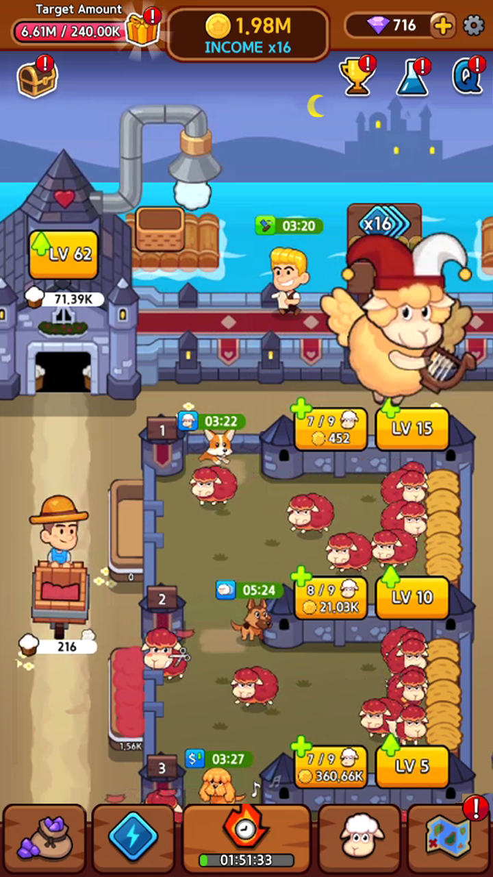 اسکرین شات 5 بازی Sheep Farm : Idle Game