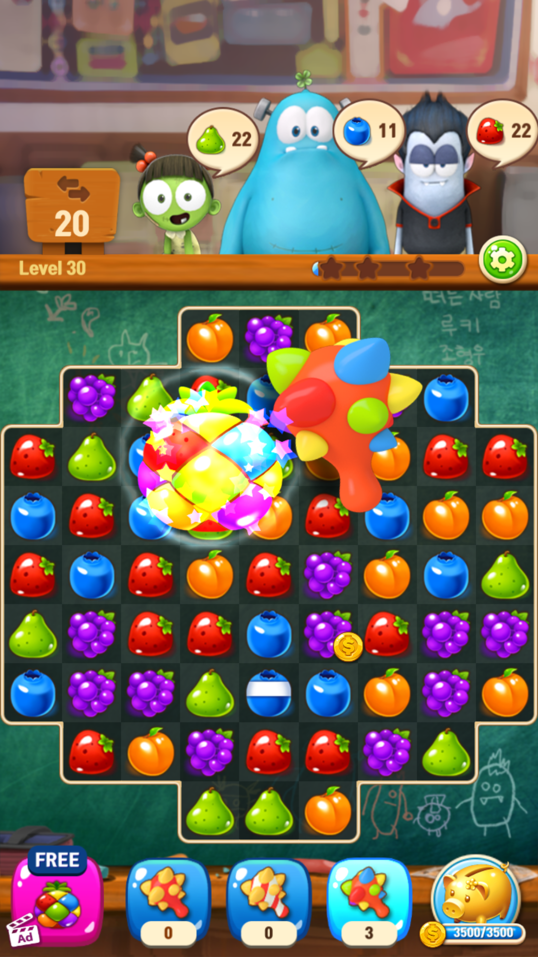 اسکرین شات 8 بازی SPOOKIZ POP - Match 3 Puzzle