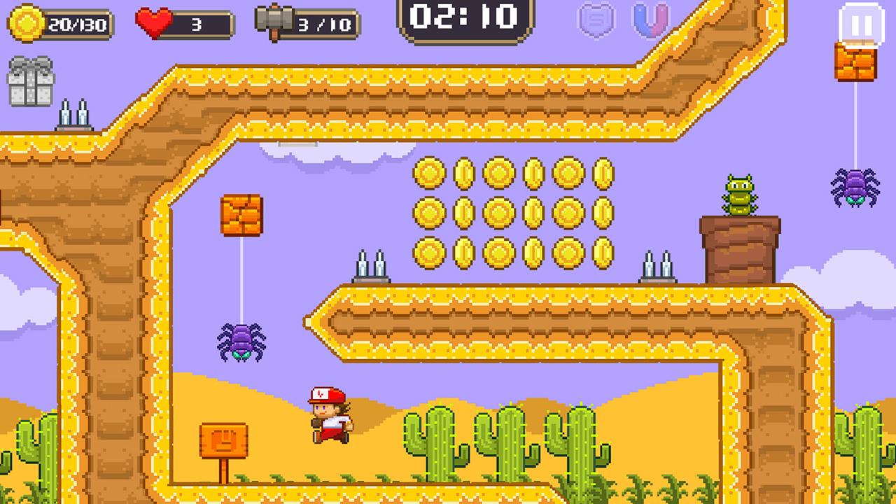 اسکرین شات 4 بازی Super Jim Jump - pixel 3d