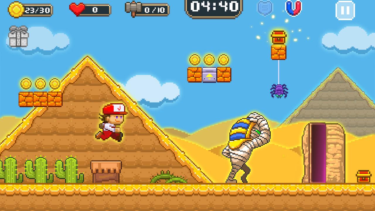 اسکرین شات 5 بازی Super Jim Jump - pixel 3d